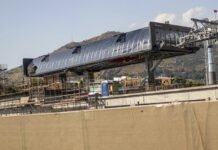 Estación del Teleférico Bicentenario en Huechuraba toma forma y sorprende con moderno aspecto: obra tiene 60% de avance y cuenta con 3.000 m2
