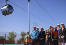 MOP supervisa primeras pruebas técnicas de cabinas del Teleférico Bicentenario: lleva un 75% de avance